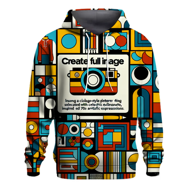 Nostalgic Pop Art Montage Hoodie