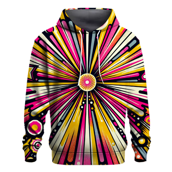 Groovy Starburst Patterns Hoodie