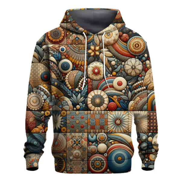 Funky Floral Patchwork Hoodie