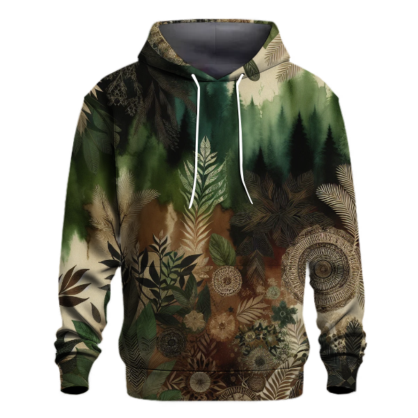 Deep Forest Tie-Dye Hoodie