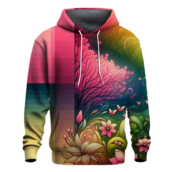 Blooming Flora Gradient Hoodie