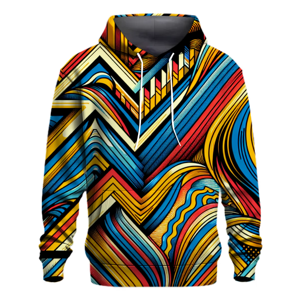 Groovy Zigzag Vibes Hoodie