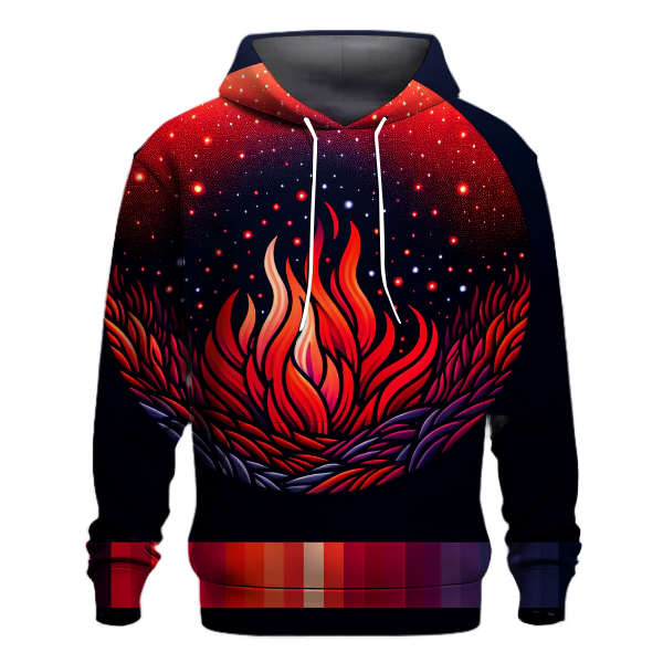 Midnight Ember Cascade Hoodie