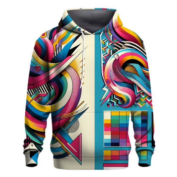 Geometric Waves of the Past Hoodie
