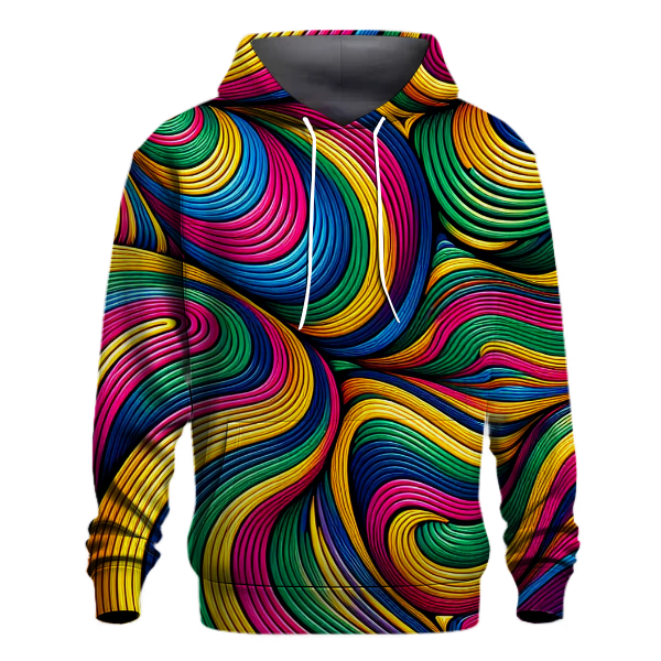 Prismatic Spectrum Waves Hoodie