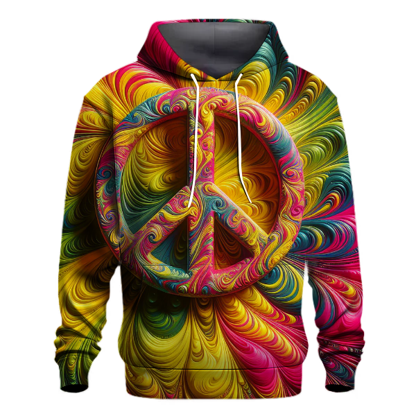 Funky Peace Symbol Hoodie