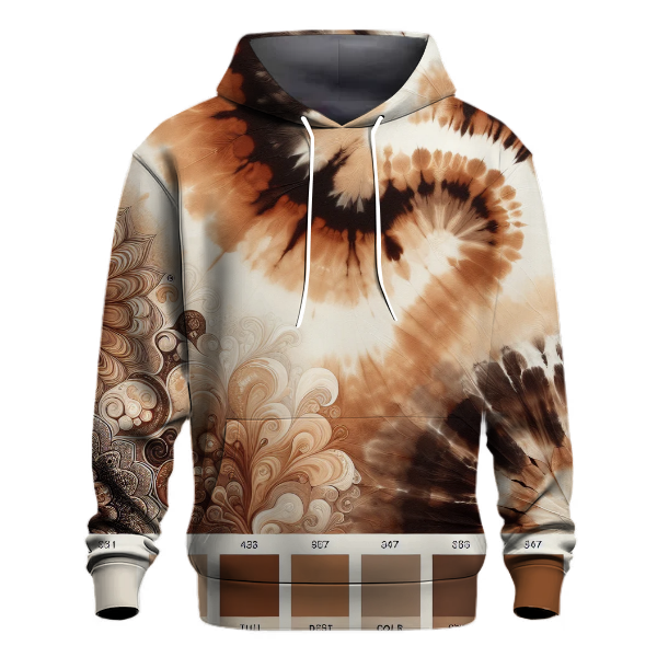 Mocha Swirl Tie-dye Hoodie