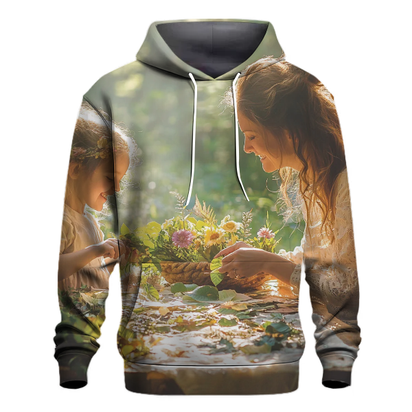 Natures Art Creating a Nature-Inspired Craft Together Hoodie