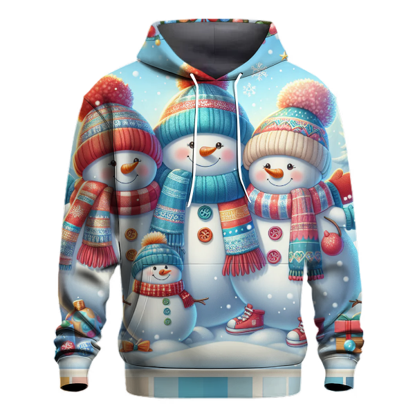 Joyful Holiday Snowmen Hoodie