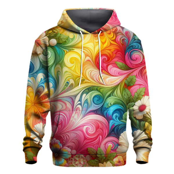 Summer Blooms Tie-Dye Hoodie