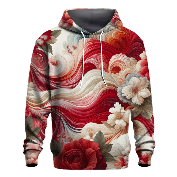 Crimson Blossom Hoodie