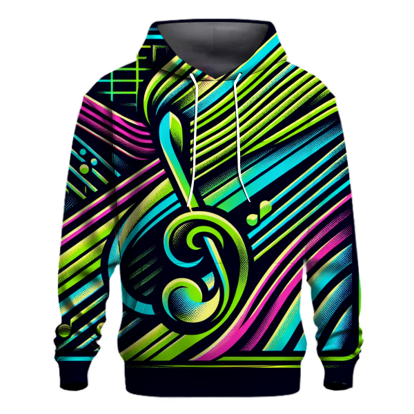 Neon Beat Wave Hoodie
