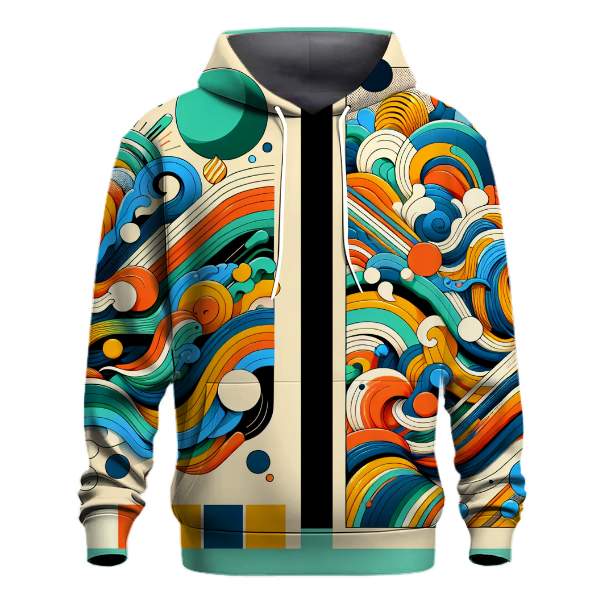 Retro Funky Waves Hoodie