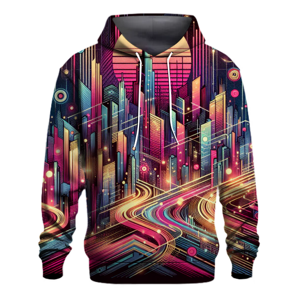 Neon Skyline Mirage Hoodie