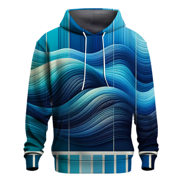 Cool Ocean Wave Fade Hoodie