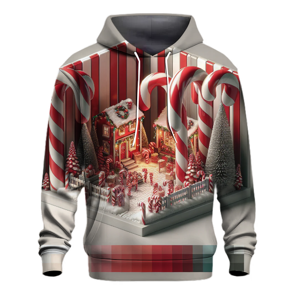 Charming Candy Cane Stripes Hoodie