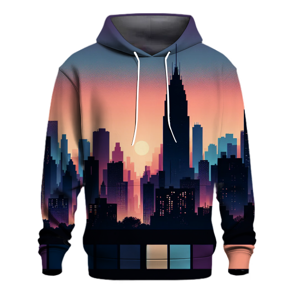 City Skyline Dusk Hoodie