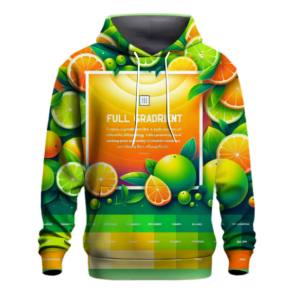 Citrus Burst Gradient Design Hoodie