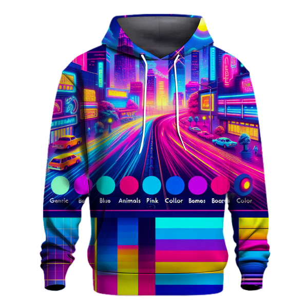 Neon Night Lights Hoodie