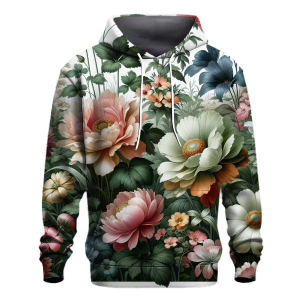Serene Floral Harmony Hoodie