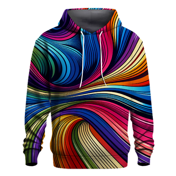 Radiant Rainbow Retro Hoodie
