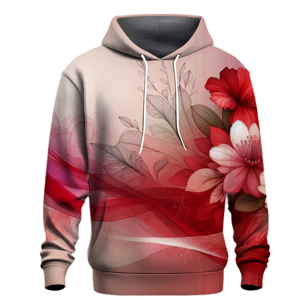 Crimson Blossoms Hoodie