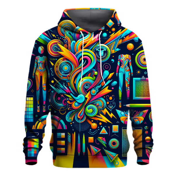 Electric 80s Shapes Hoodie