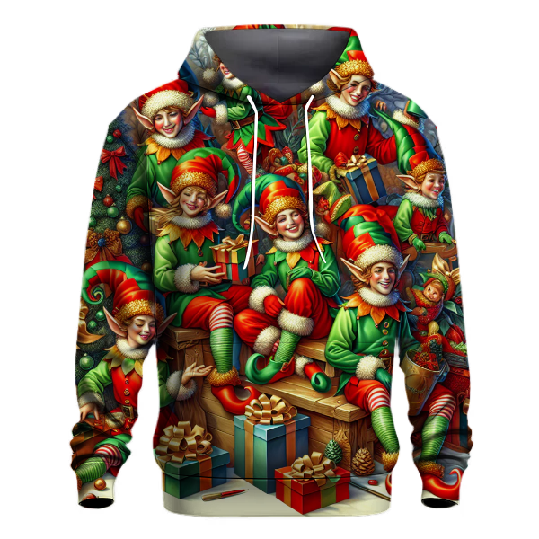 Jolly Christmas Elf Squad Hoodie