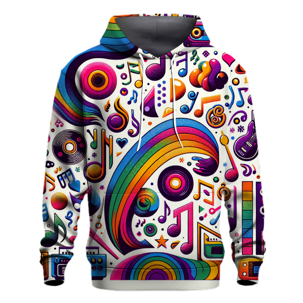 Colorful Music Notes Hoodie