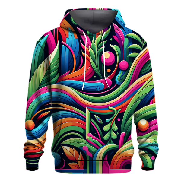 Electro Jungle Patterns Hoodie