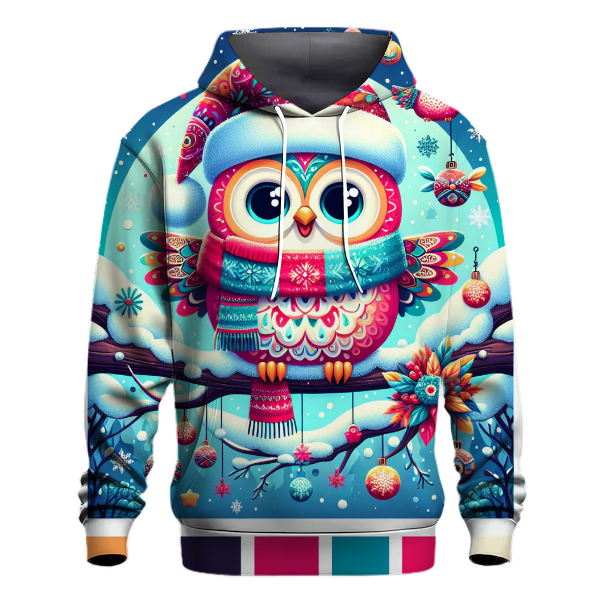 Jolly Holiday Owl Friends Hoodie