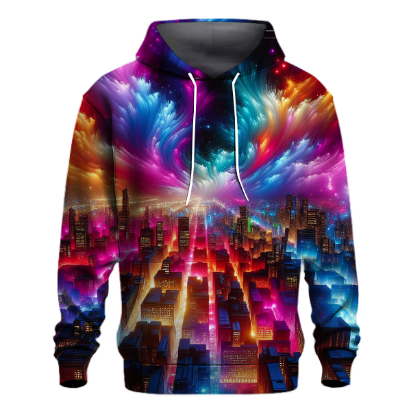 Neon Electric Night Hoodie