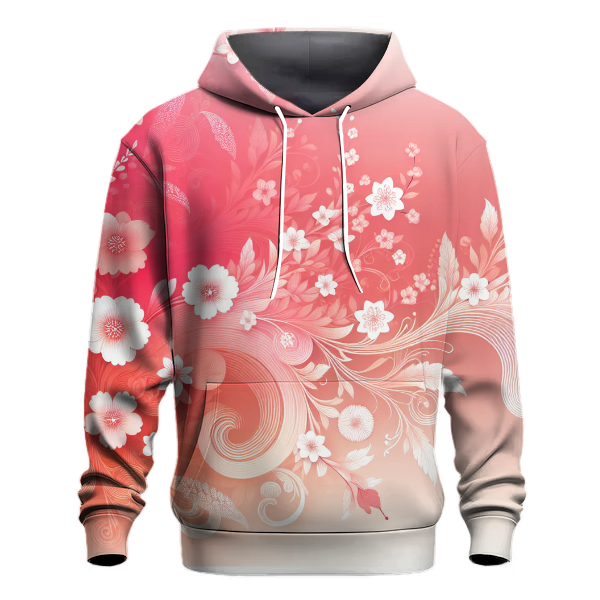 Coral Blossom Hoodie