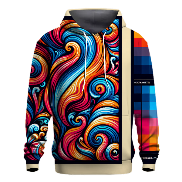 Funky Tie Dye Waves Hoodie
