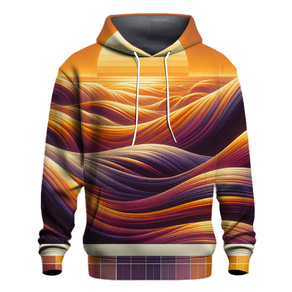 Sunset Groove Waves Hoodie
