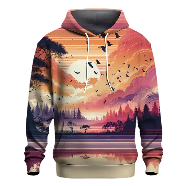 Groovy Peaceful Sunset Hoodie