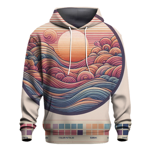 Dreamy Sunset Wave Hoodie