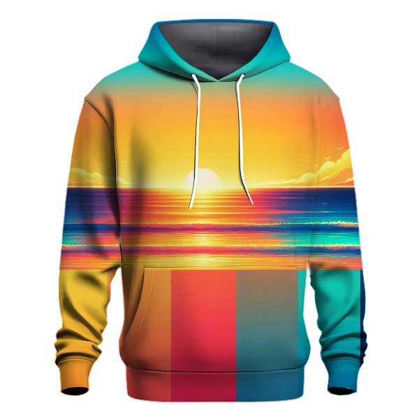 Tropical Sunset Illusion Hoodie