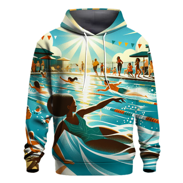 Swimming Waves of Freedom Hoodie