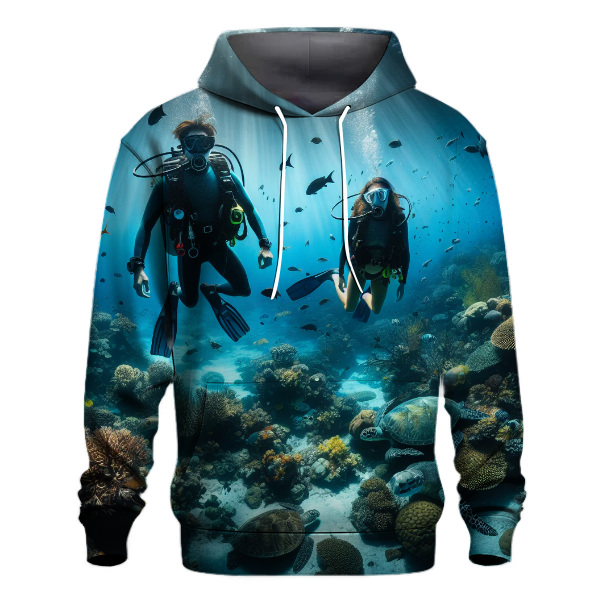 Diving - Deep Blue Hoodie