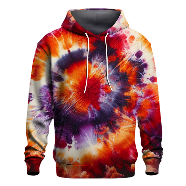 Flaming Sunset Tie-dye Hoodie
