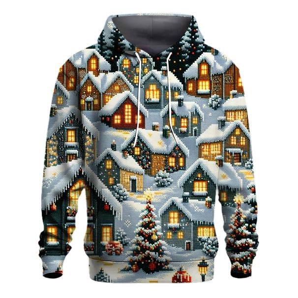 Winter Wonderland Village Design Hoodie