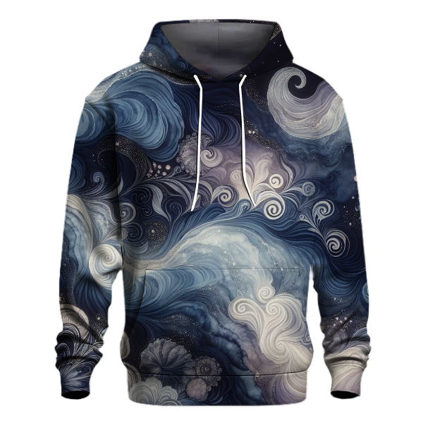 Moonlit Reflection Tie-Dye Hoodie