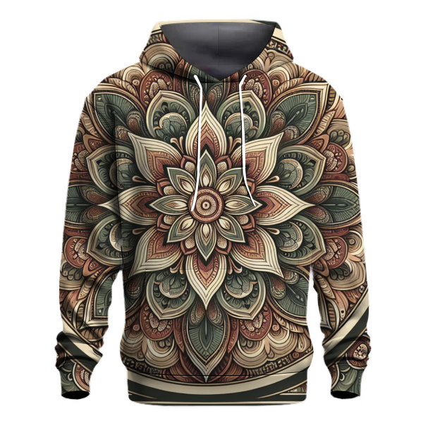 Rustic Boho Mandala Hoodie