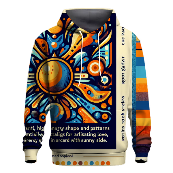 Abstract Summer Vibes Hoodie