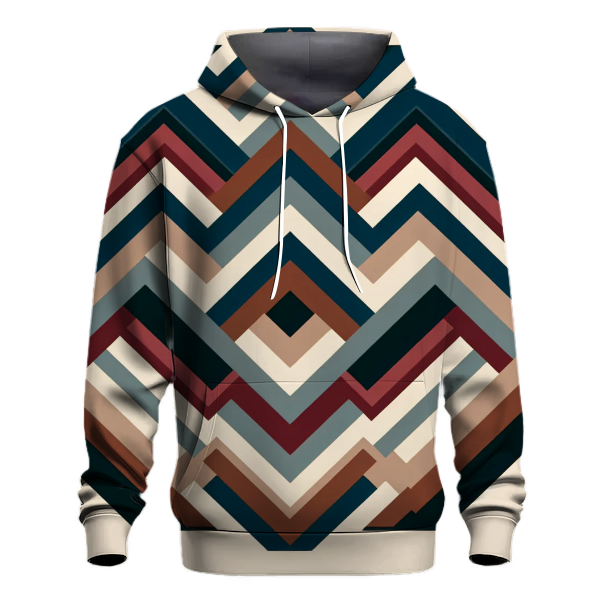 Timeless Retro Chevron Hoodie