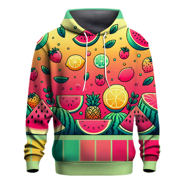 Playful Fruit Gradient Hoodie