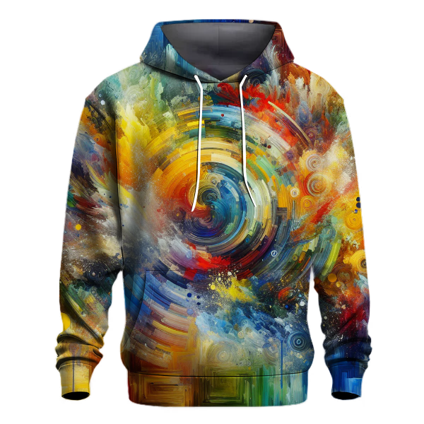Artistic Color Explosion Hoodie
