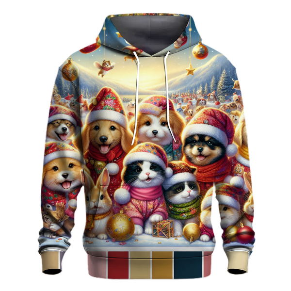 Cozy Holiday Pet Parade Hoodie
