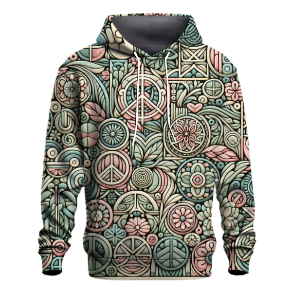 Retro Peaceful Patterns Hoodie